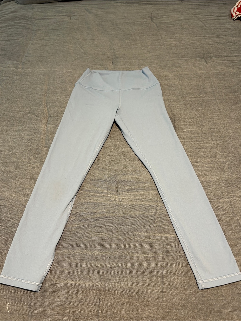 Athleta Transcend 7/8 Leggings powder blue
